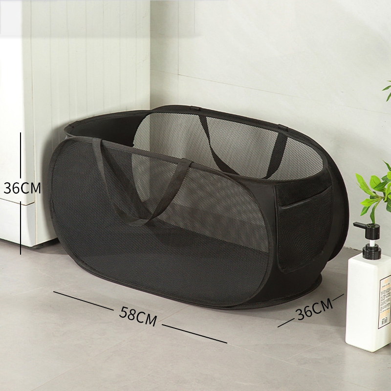 Giỏ lưới đựng quần áo giặt, Giỏ đựng đồ bẩn gấp gọn Giỏ lưới đựng quần áo giặt, Giỏ đựng đồ bẩn gấp gọn