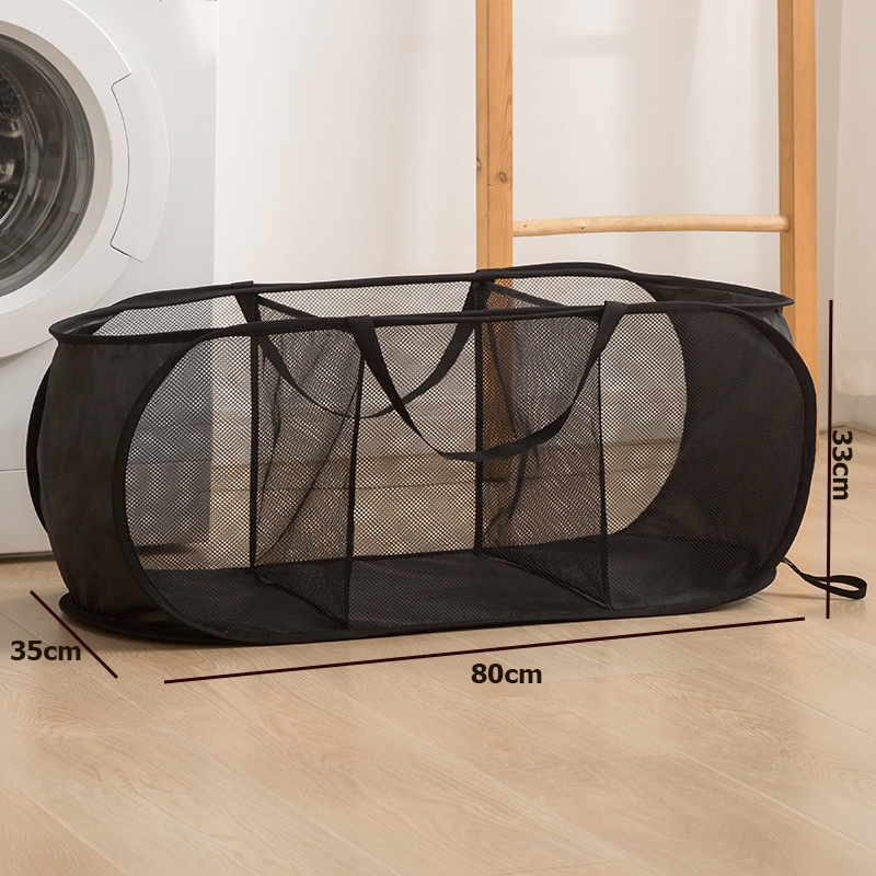 Giỏ lưới đựng quần áo giặt, Giỏ đựng đồ bẩn gấp gọn Giỏ lưới đựng quần áo giặt, Giỏ đựng đồ bẩn gấp gọn