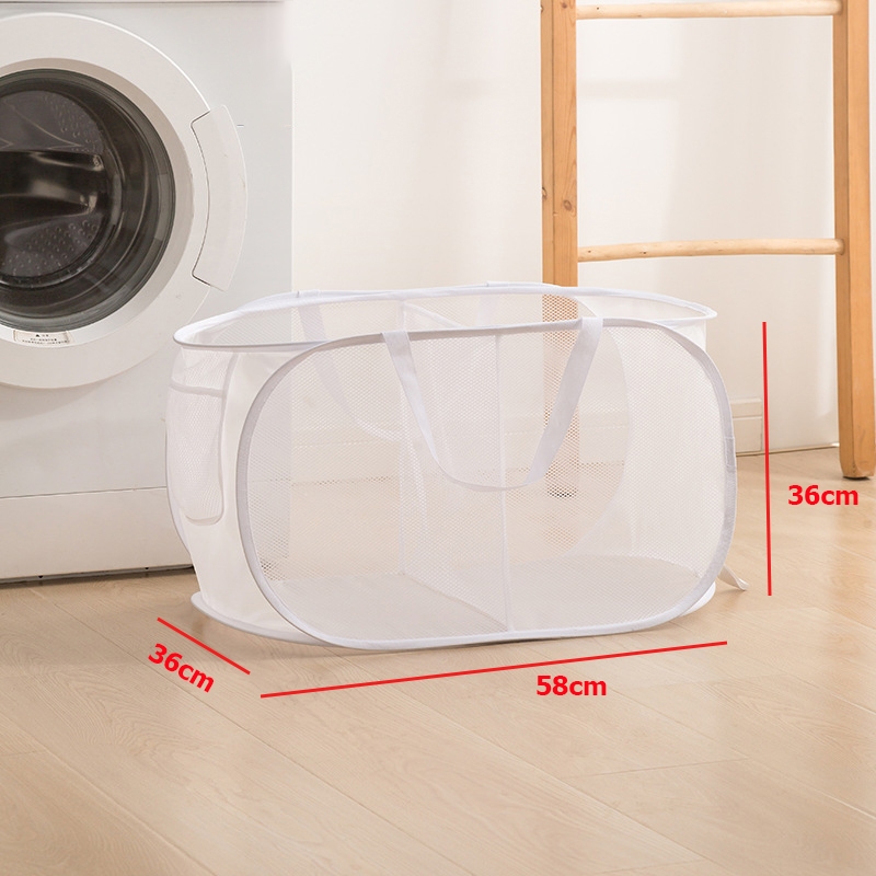 Giỏ lưới đựng quần áo giặt, Giỏ đựng đồ bẩn gấp gọn Giỏ lưới đựng quần áo giặt, Giỏ đựng đồ bẩn gấp gọn