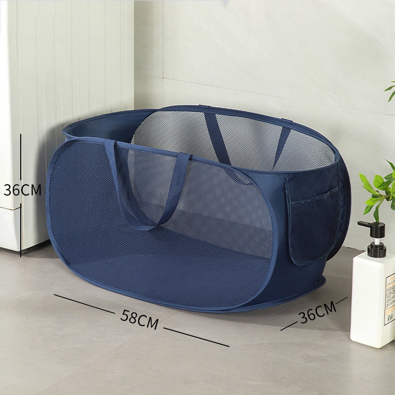 Giỏ lưới đựng quần áo giặt, Giỏ đựng đồ bẩn gấp gọn Giỏ lưới đựng quần áo giặt, Giỏ đựng đồ bẩn gấp gọn
