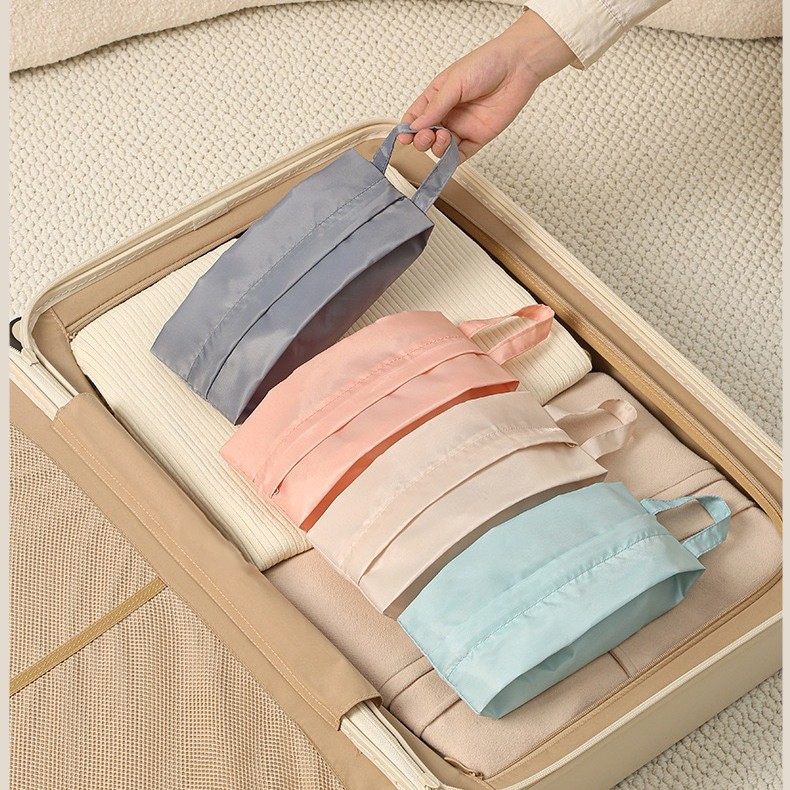 Túi mini đựng đồ dùng cá nhân, túi có quai xách đựng tất vớ đồ dùng du lịch gấp gọn Túi mini đựng đồ dùng cá nhân, túi có quai xách đựng tất vớ đồ dùng du lịch gấp gọn