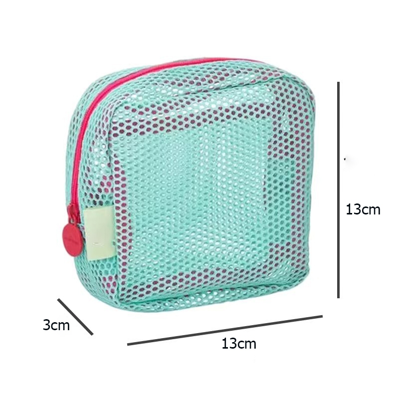 Ví lưới mini, ví dây kéo dạng lưới đựng đồ dùng cá nhân Ví lưới mini, ví dây kéo dạng lưới đựng đồ dùng cá nhân
