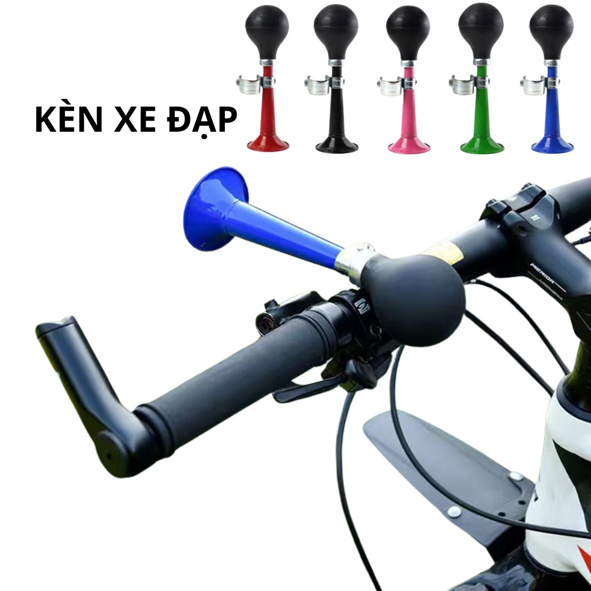 Kèn Retro gắn xe đạp, còi hơi xe đạp âm thanh lớn Kèn Retro gắn xe đạp, còi hơi xe đạp âm thanh lớn