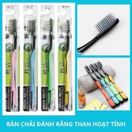 SET 2 Bàn chải đánh răng than tre hoạt tính lông siêu mềm