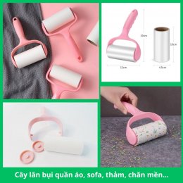 Cây lăn bụi quần áo sofa thảm ga giường đa năng