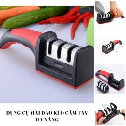 Dụng cụ mài dao kéo cầm tay thông minh 3 lưỡi mài đa năng