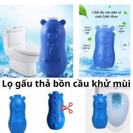 Lọ gấu thả bồn cầu khử mùi diệt khuẩn