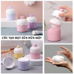 Cốc tạo bọt sữa rửa mặt thông minh bằng tay
