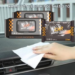 Khăn ướt lau nội thất xe hơi, khăn lau vệ sinh Ô tô đa năng