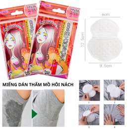 Miếng dán thấm mồ hôi nách khử mùi diệt khuẩn tự tin xuống phố