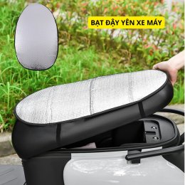 Bạt che yên xe máy chống nắng, tấm che bảo vệ yên xe cách nhiệt