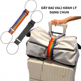 Dây đai cố định hành lý, dây đai chun cố định túi vào vali du lịch