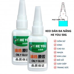 Keo dán đa năng Yi He You 50g, keo dán mọi chất liệu tiện lợi