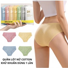 [Lẻ 1] Quần lót Nữ dùng 1 lần kháng khuẩn, thoáng khí tiện lợi cho mẹ bầu sau sinh, du lịch, công tác.
