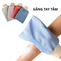 [Màu ngẫu nhiên] Găng tay Bath Towel tắm tẩy tế bào chết, găng tay massage làm sạch da
