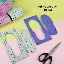 Miếng lót giày tự cắt thoáng khí không mùi thấm hút mồ hôi