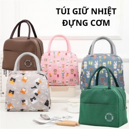 Túi giữ nhiệt đựng cơm, thức ăn văn phòng du lịch tiện lợi đa năng