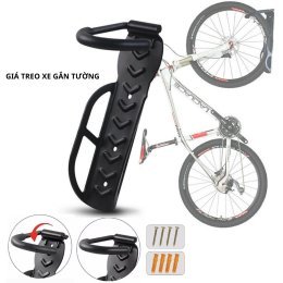 Gía treo xe đạp gắn tường chịu lực, móc gắn tường treo xe đạp thể thao