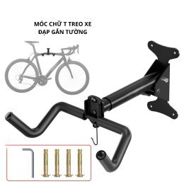 Móc chữ T treo xe đạp gắn tường, Giá treo xe đạp gắn tường chịu lực chữ T