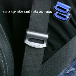 Set 2 kẹp dây an toàn xe hơi, xe ô tô bằng nhựa có thể điều chỉnh vị trí